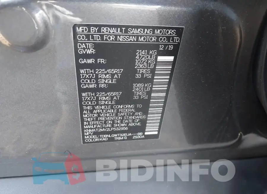 KNMAT2MV2LP532956 Photo# 9