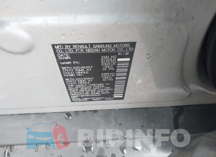 KNMAT2MV3KP510043 Photo# 9