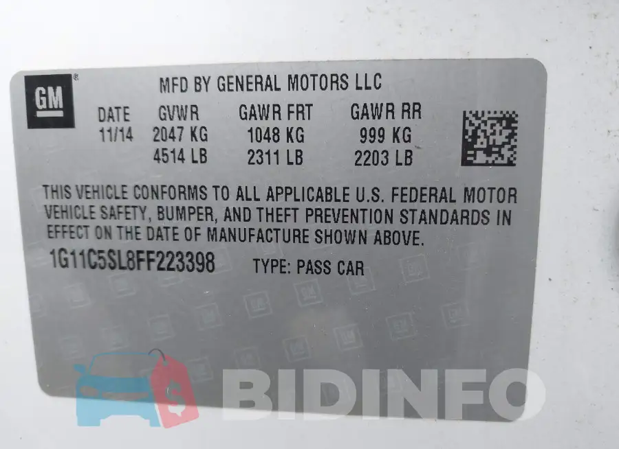 1G11C5SL8FF223398 Photo# 9