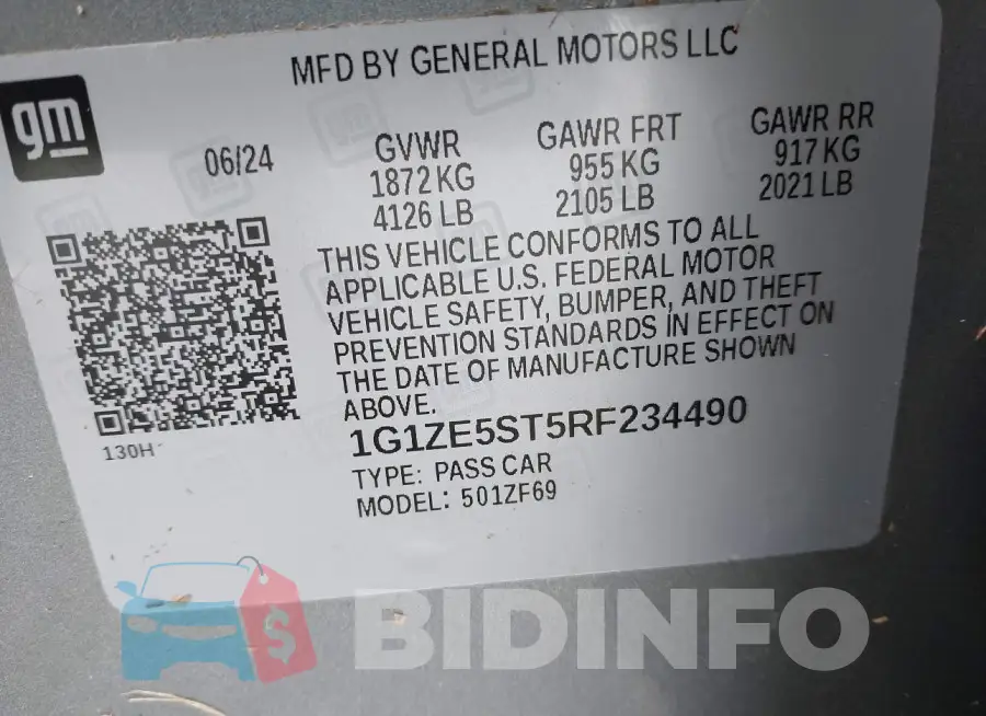 1G1ZE5ST5RF234490 Photo# 9