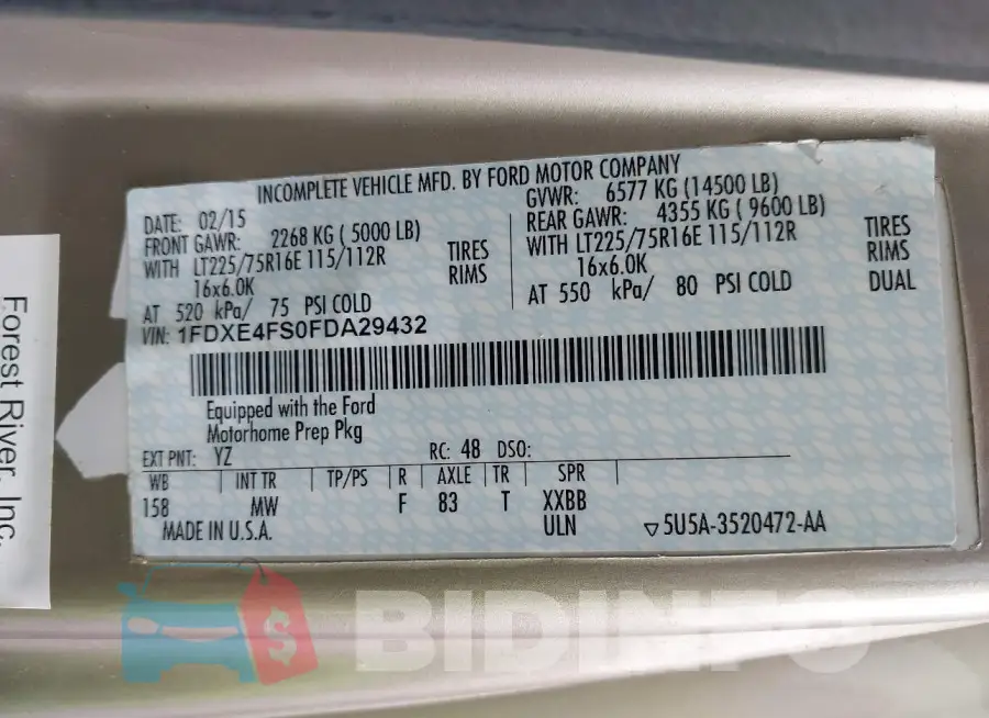 1FDXE4FS0FDA29432 Photo# 8