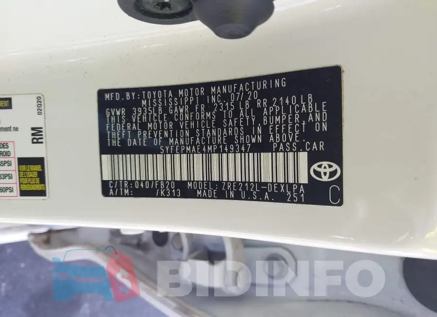 5YFEPMAE4MP149347 Photo# 9