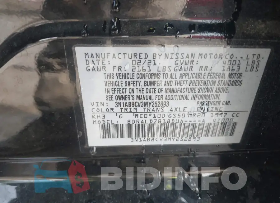 3N1AB8CV3MY252893 Photo# 9