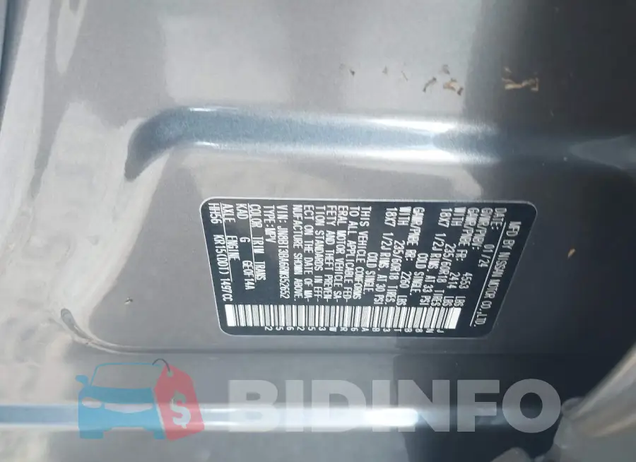 JN8BT3BA6RW352652 Photo# 9
