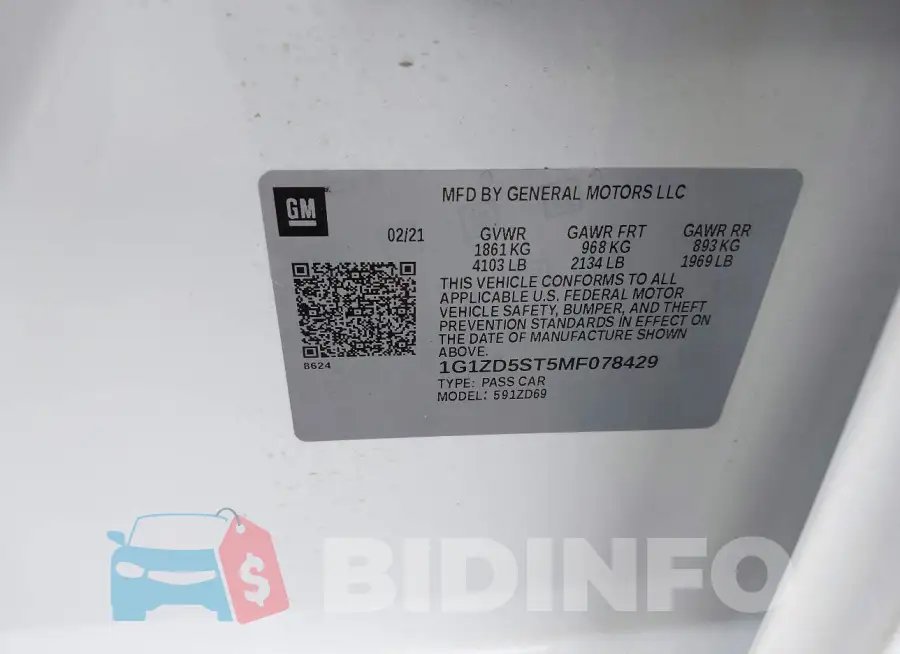 1G1ZD5ST5MF078429 Photo# 9