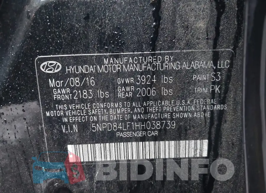 5NPD84LF1HH038739 Photo# 9