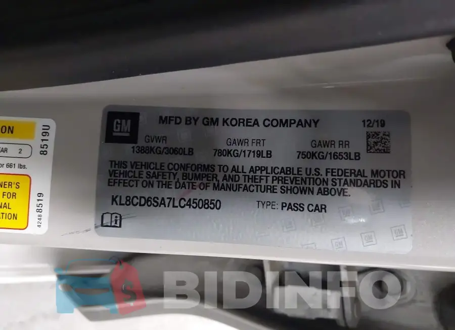 KL8CD6SA7LC450850 Photo# 9