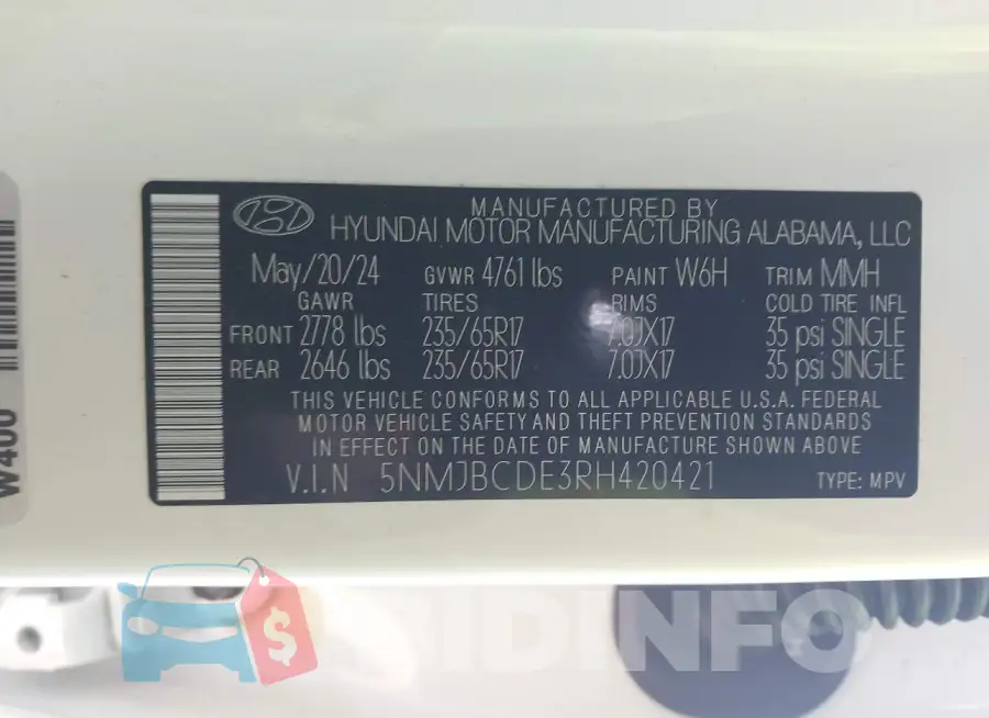 5NMJBCDE3RH420421 Photo# 9