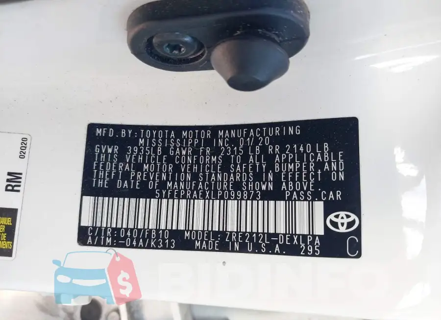 5YFEPRAEXLP099873 Photo# 9