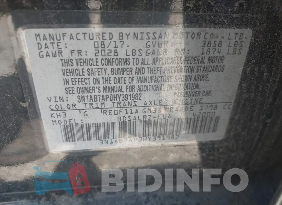 3N1AB7AP0HY391982 Photo# 9