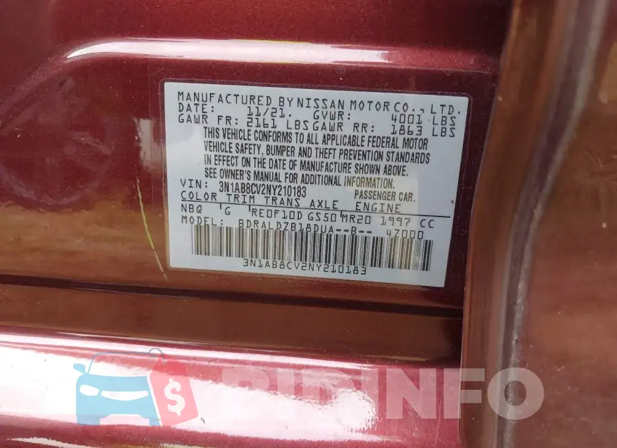 3N1AB8CV2NY210183 Photo# 9