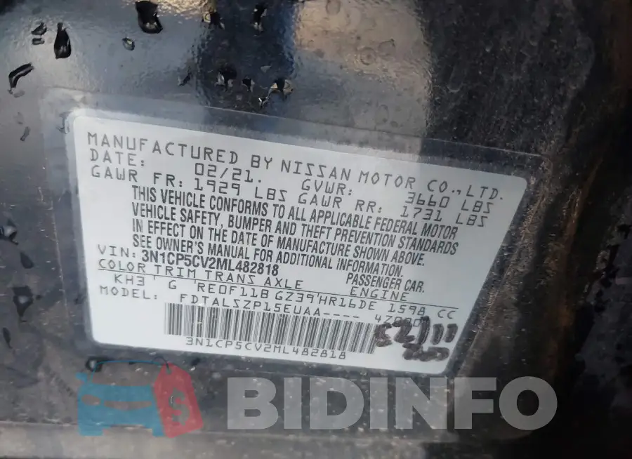 3N1CP5CV2ML482818 Photo# 9