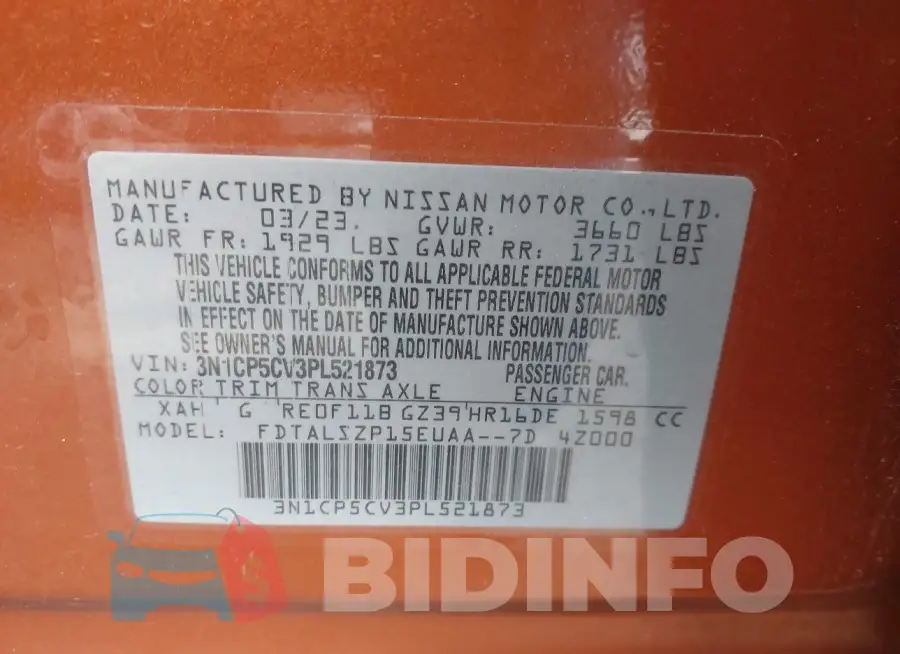 3N1CP5CV3PL521873 Photo# 9