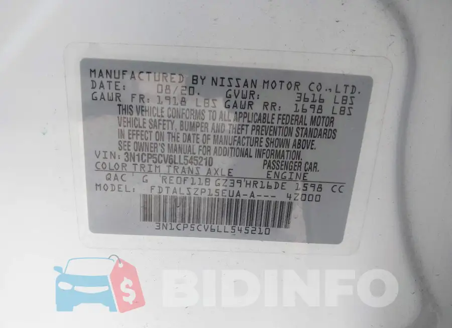 3N1CP5CV6LL545210 Photo# 9