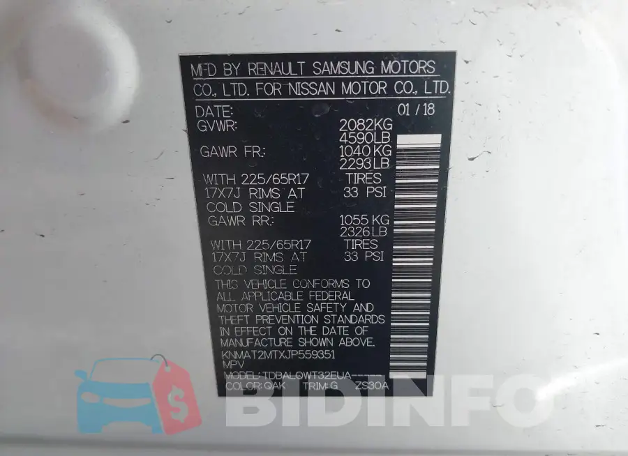KNMAT2MTXJP559351 Photo# 9
