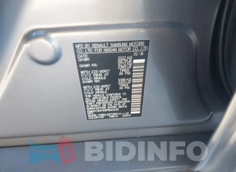 KNMAT2MV5GP660405 Photo# 9