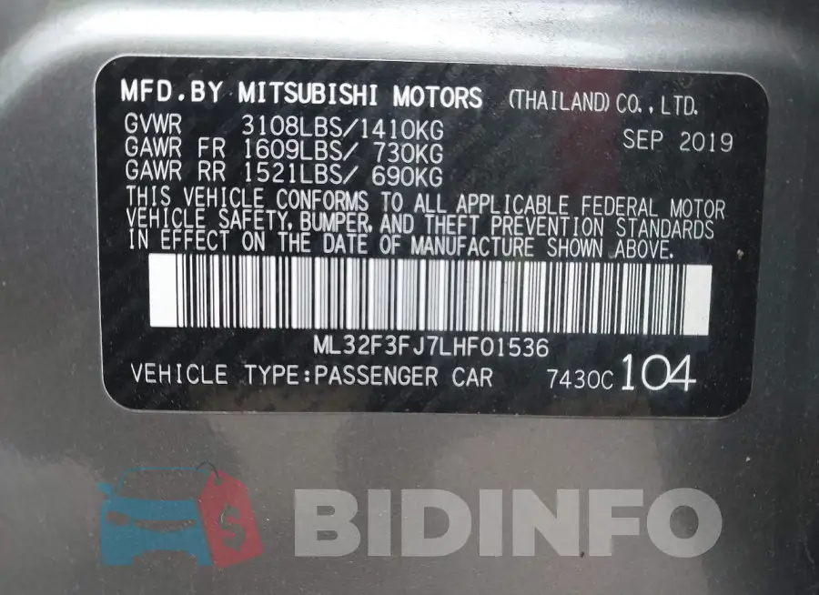 ML32F3FJ7LHF01536 Photo# 9