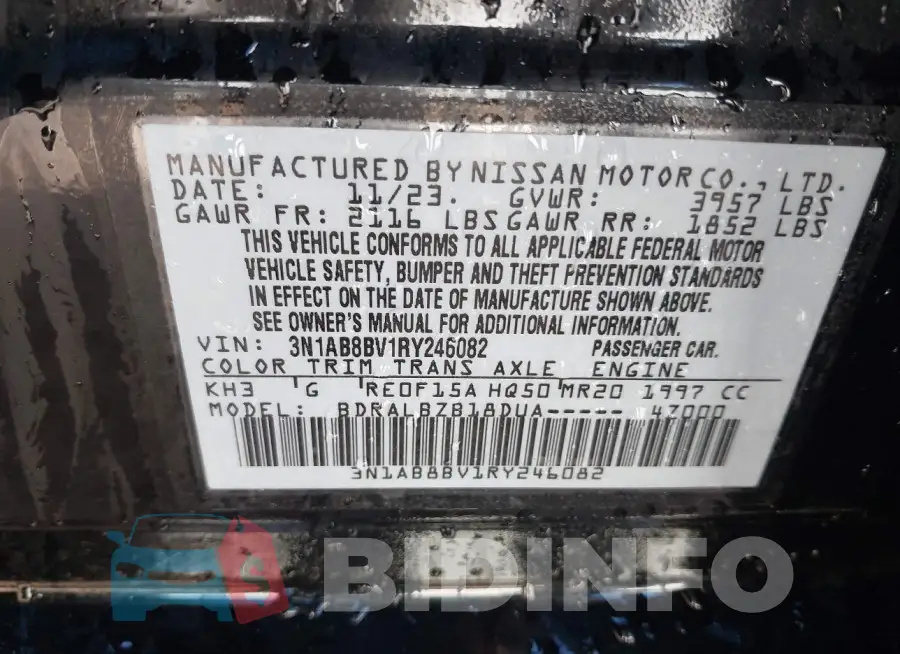 3N1AB8BV1RY246082 Photo# 9