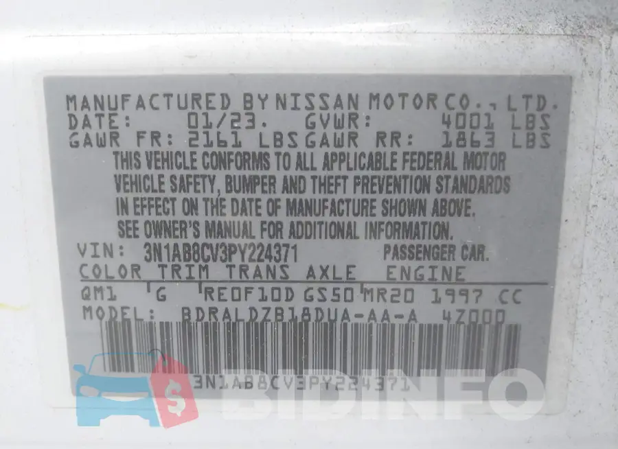 3N1AB8CV3PY224371 Photo# 9