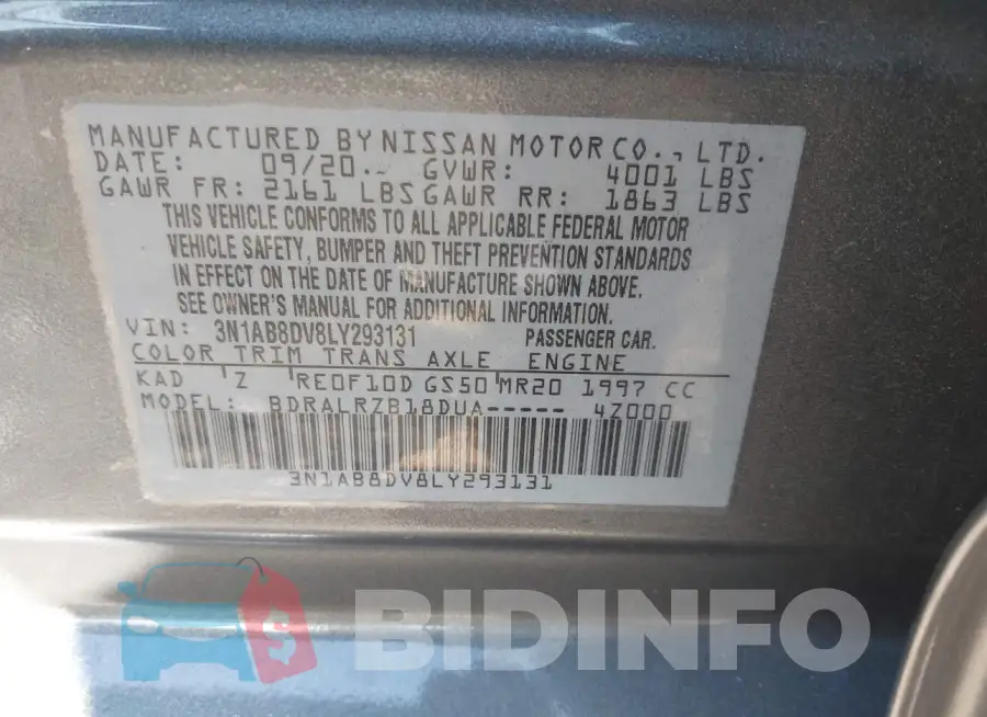 3N1AB8DV8LY293131 Photo# 9