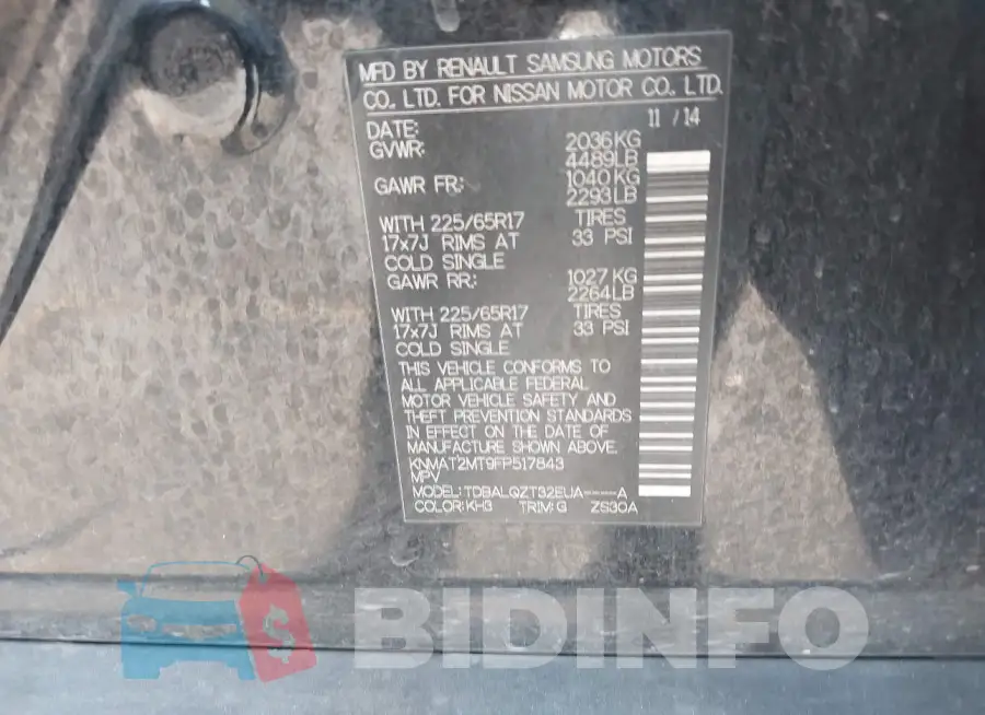 KNMAT2MT9FP517843 Photo# 9