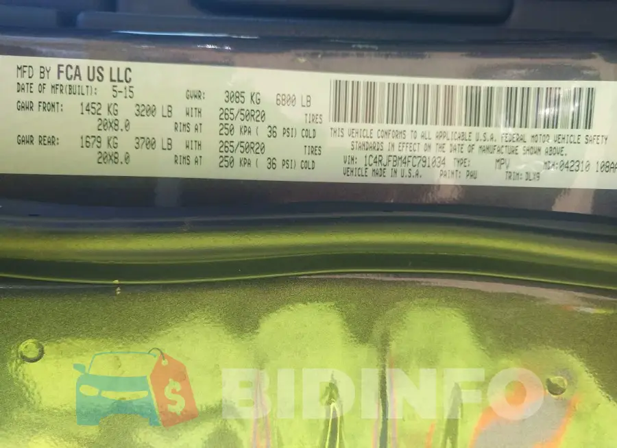 1C4RJFBM4FC791034 Photo# 9