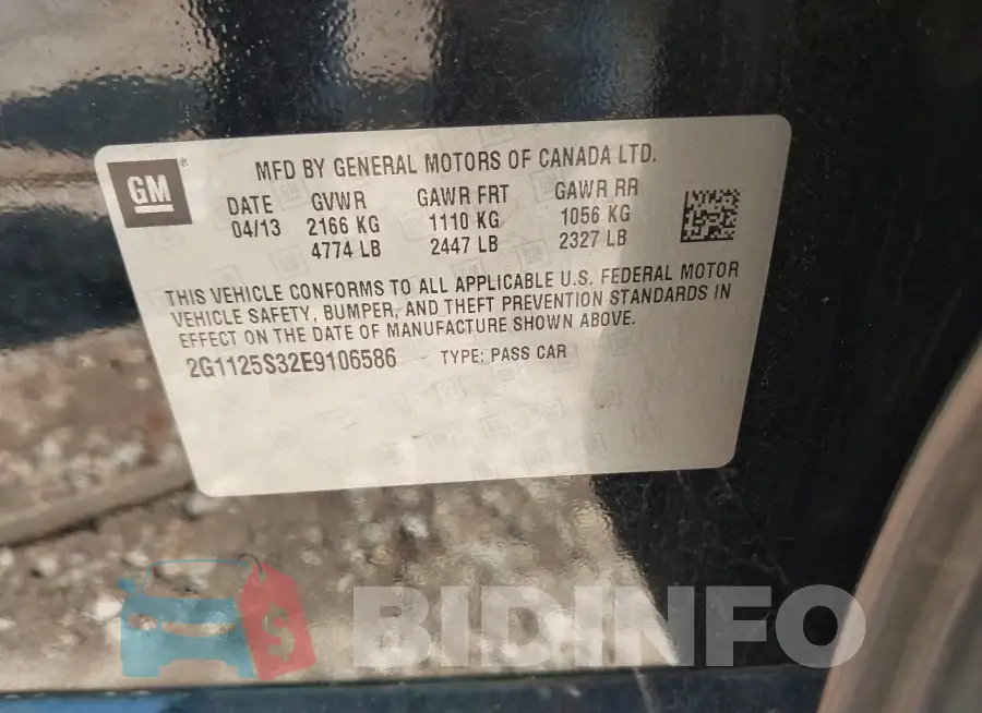 2G1125S32E9106586 Photo# 9