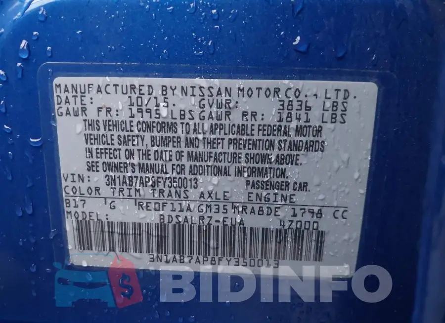 3N1AB7AP8FY350013 Photo# 9