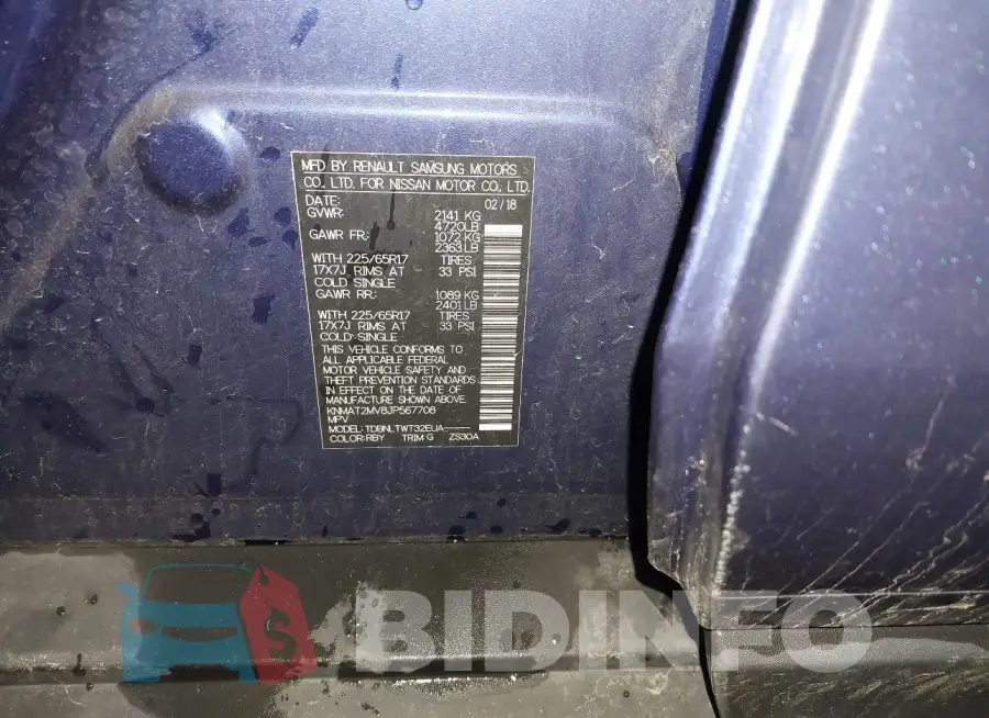 KNMAT2MV8JP567708 Photo# 9