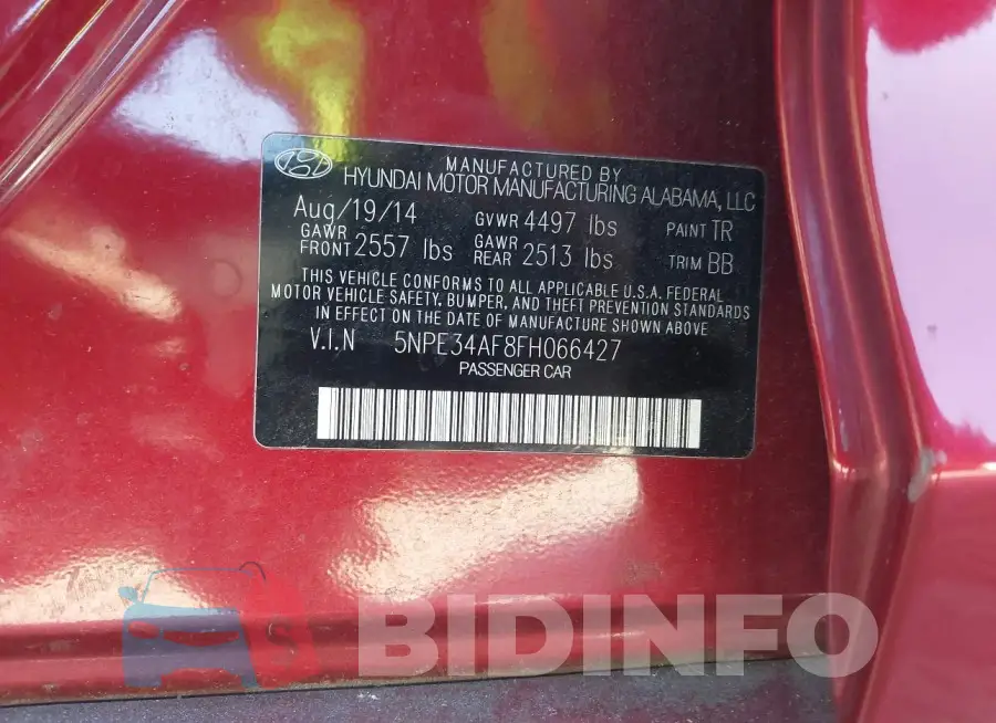 5NPE34AF8FH066427 Photo# 9