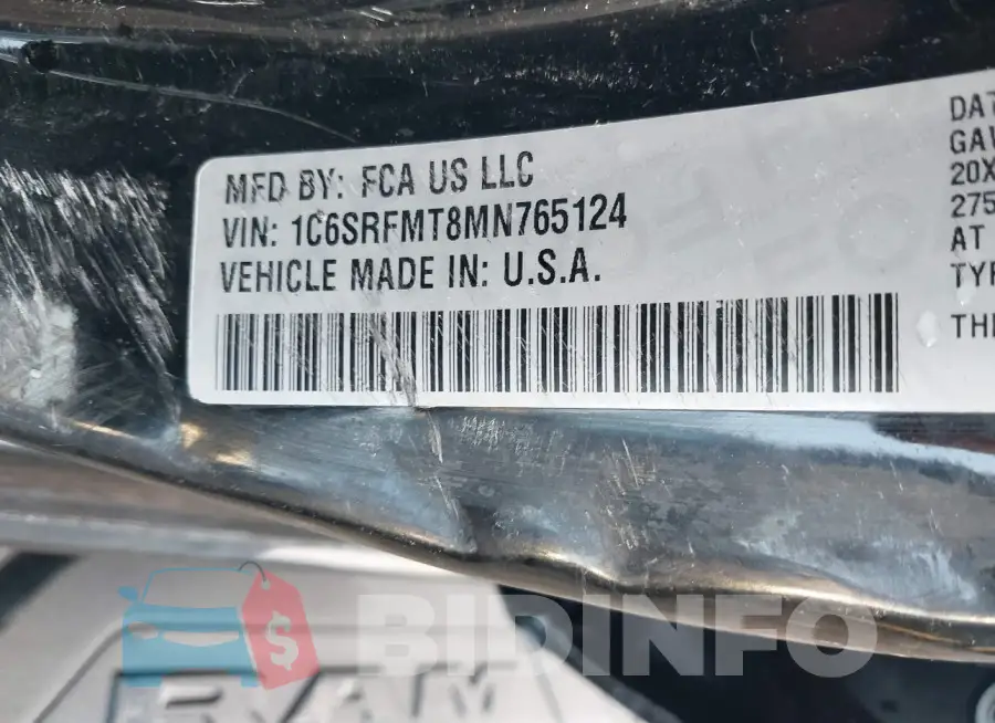 1C6SRFMT8MN765124 Photo# 9
