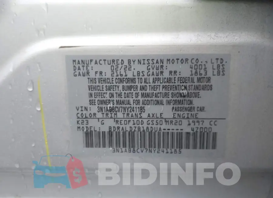 3N1AB8CV7NY241185 Photo# 9