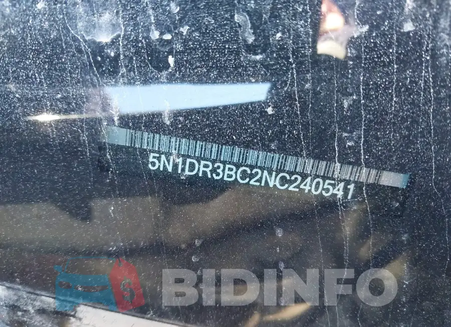 5N1DR3BC2NC240541 Photo# 9