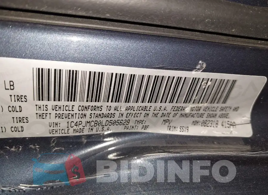 1C4PJMCB0LD505629 Photo# 9