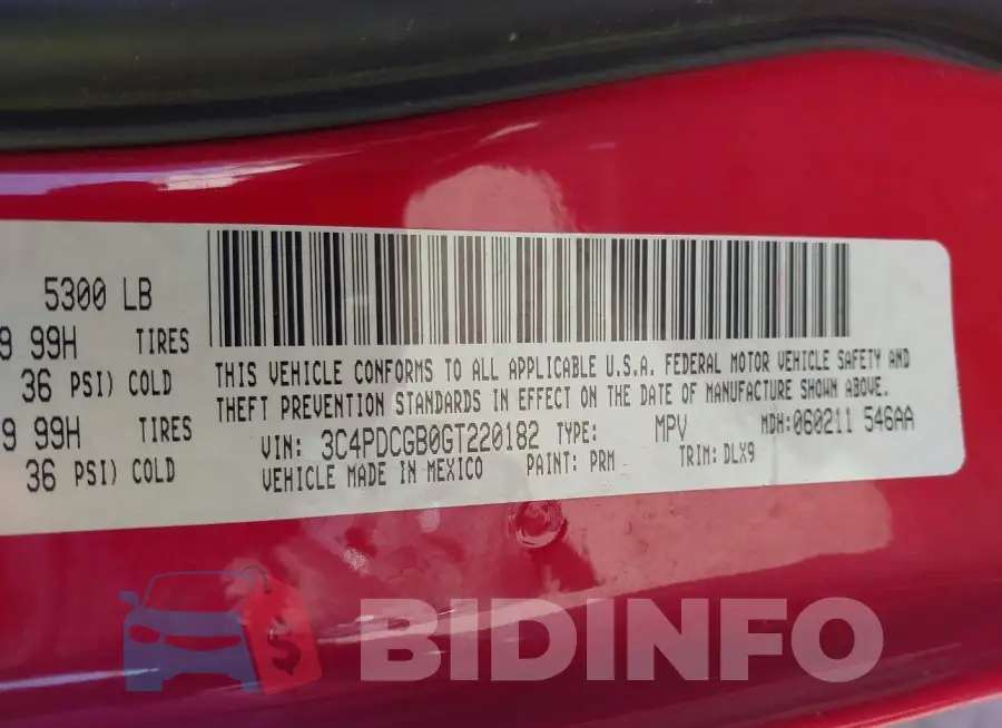 3C4PDCGB0GT220182 Photo# 9