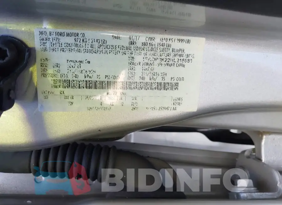 1FADP3K22HL215683 Photo# 9