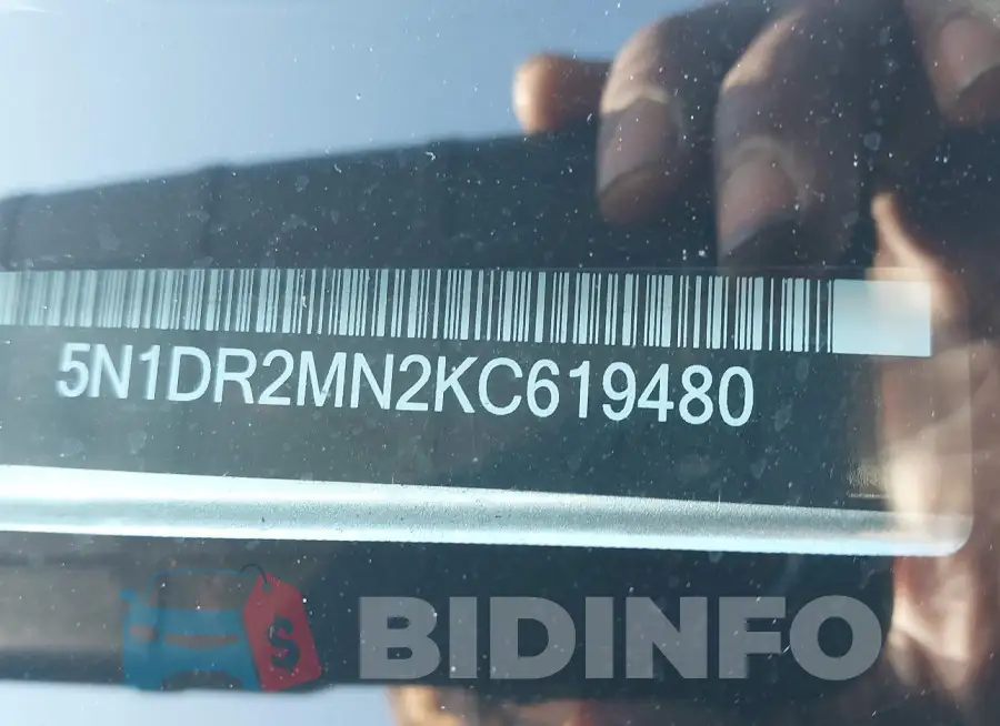 5N1DR2MN2KC619480 Photo# 9