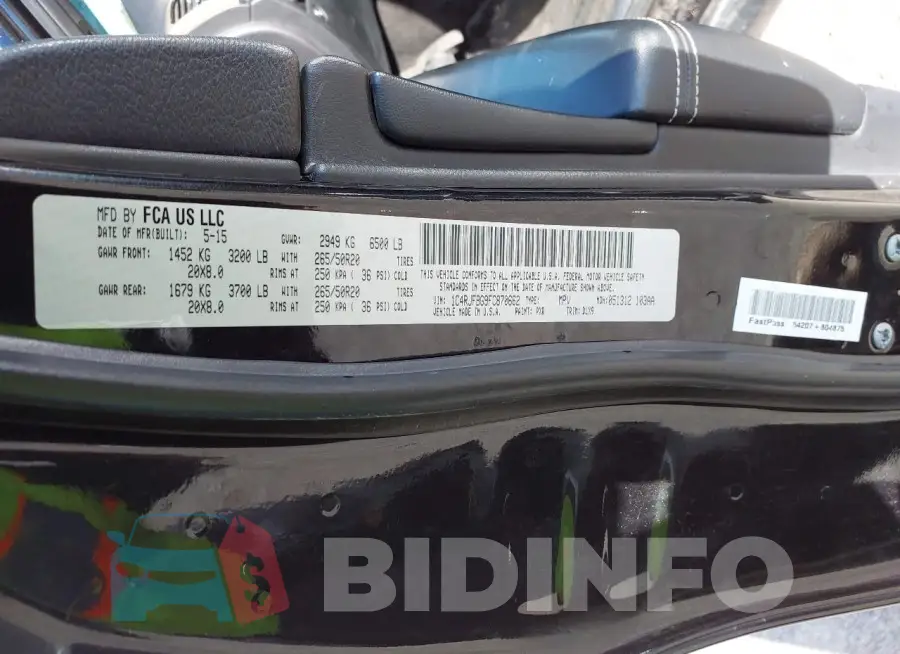1C4RJFBG9FC870662 Photo# 9