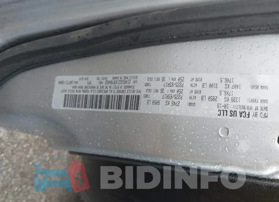 2C4RDGEG1KR784062 Photo# 9