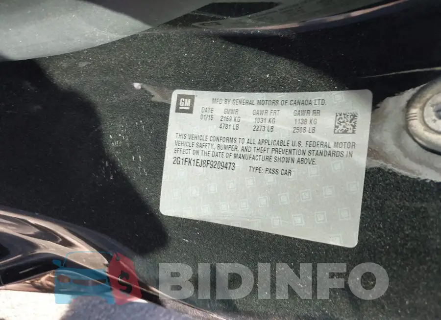 2G1FK1EJ8F9209473 Photo# 9