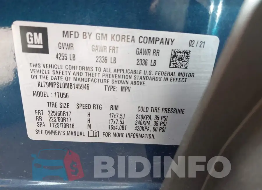 KL79MPSL0MB145946 Photo# 9