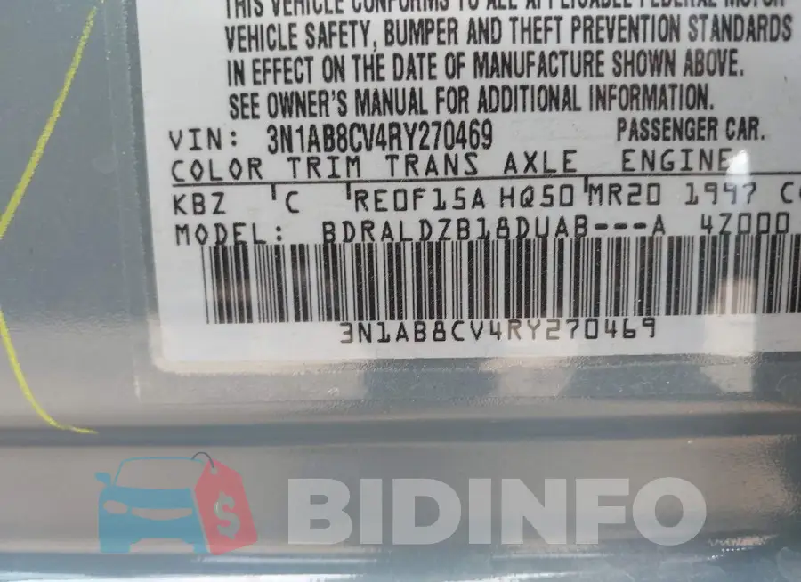 3N1AB8CV4RY270469 Photo# 9