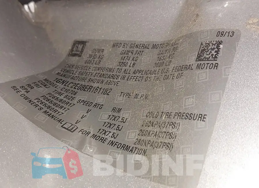 1GNLC2E08ER161182 Photo# 9