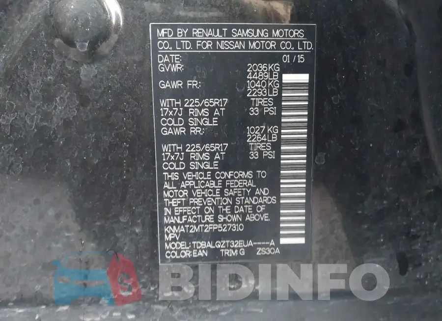 KNMAT2MT2FP527310 Photo# 9