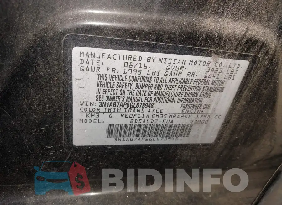 3N1AB7AP6GL678948 Photo# 9