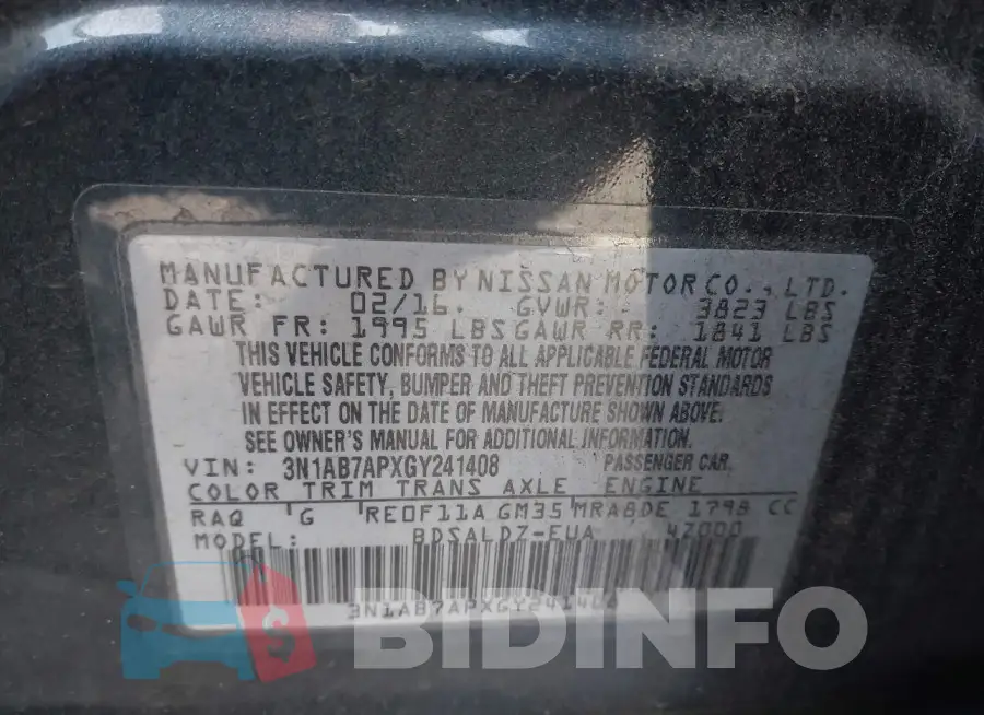 3N1AB7APXGY241408 Photo# 9