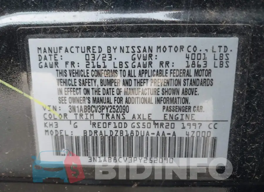 3N1AB8CV3PY252090 Photo# 9
