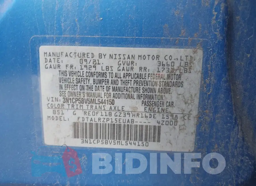 3N1CP5BV5ML544150 Photo# 9