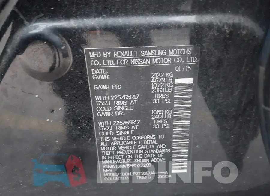 KNMAT2MV8FP527281 Photo# 9