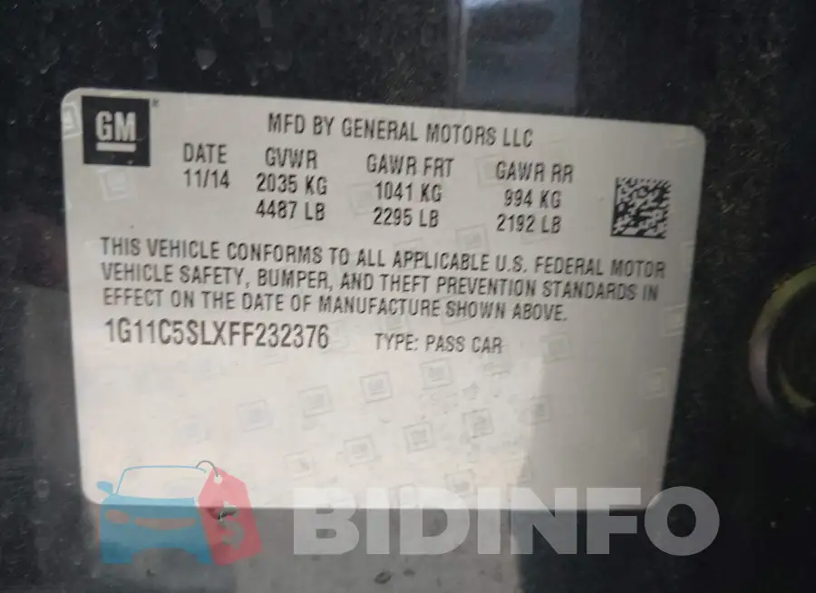 1G11C5SLXFF232376 Photo# 9